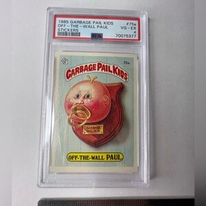 1985 Garbage Pail Kids PSA VG EX 4 Off-the-wall Paul #75a